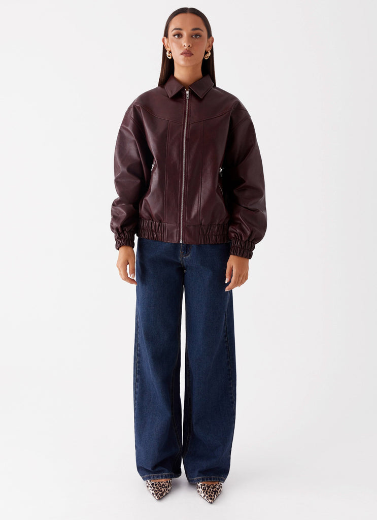 Peppermayo Peppermayo Exclusive - Holland Bomber Jacket - Wine