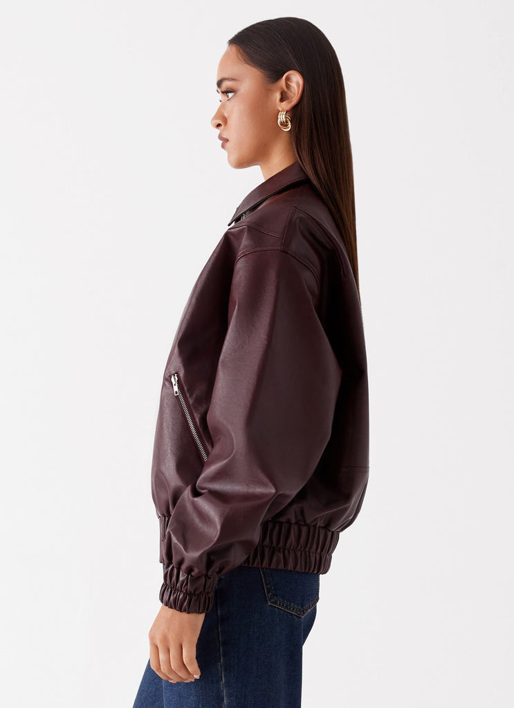 Peppermayo Peppermayo Exclusive - Holland Bomber Jacket - Wine