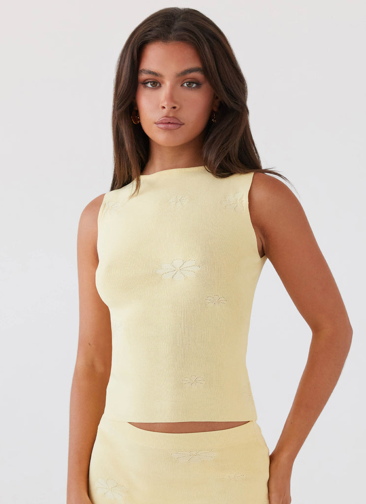 Peppermayo Peppermayo Exclusive - Holly Knit Tank - Lemon