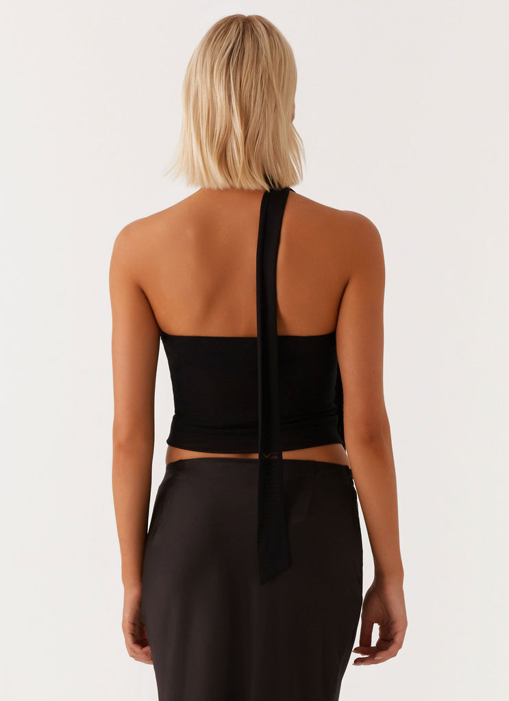 Peppermayo Peppermayo Exclusive - Hot Like Me Scarf Top - Black