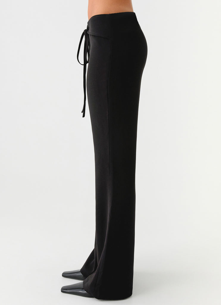 Peppermayo Peppermayo Exclusive - Houston Tie Front Pants - Black