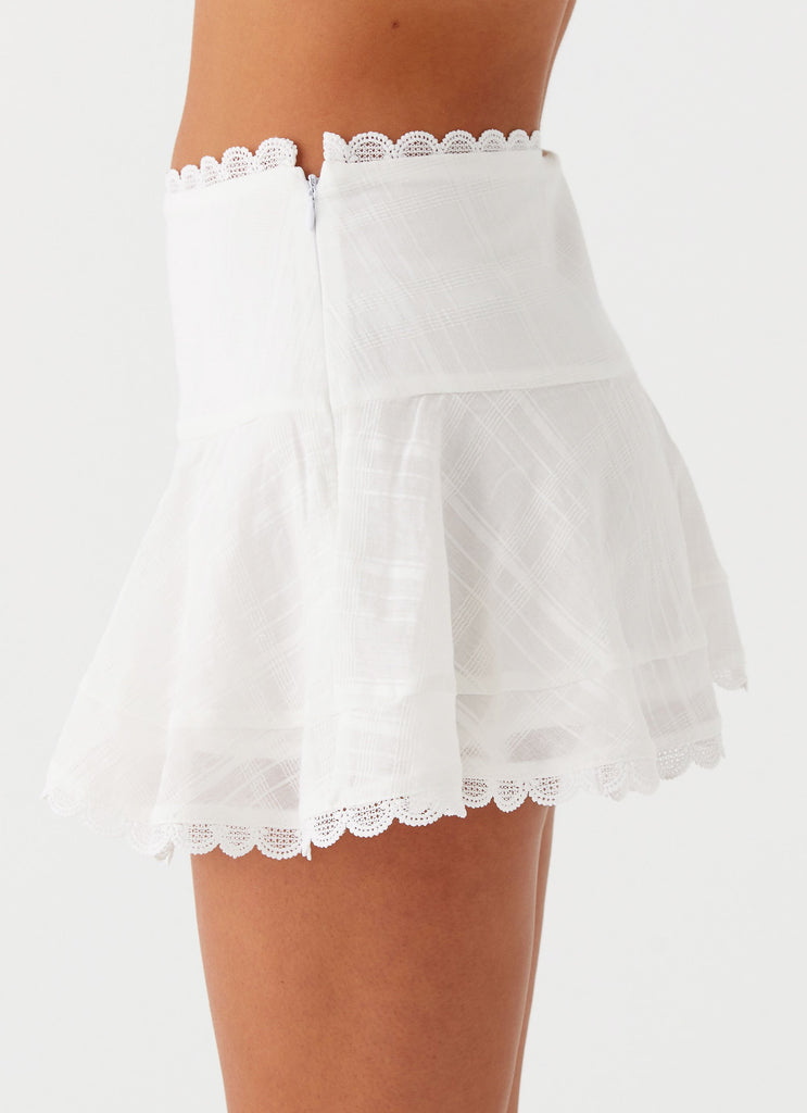 Peppermayo Peppermayo Exclusive - Hundred Percent Mini Skirt - White
