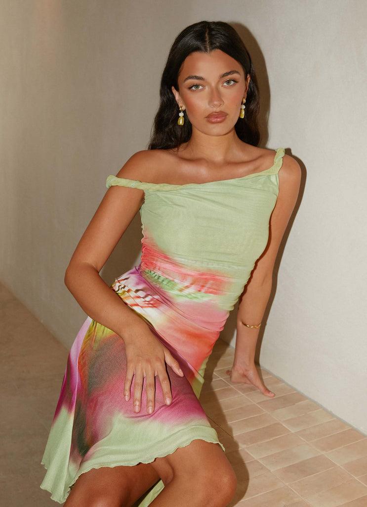 Peppermayo Peppermayo Exclusive - Huntah Midi Dress - Green Tropical