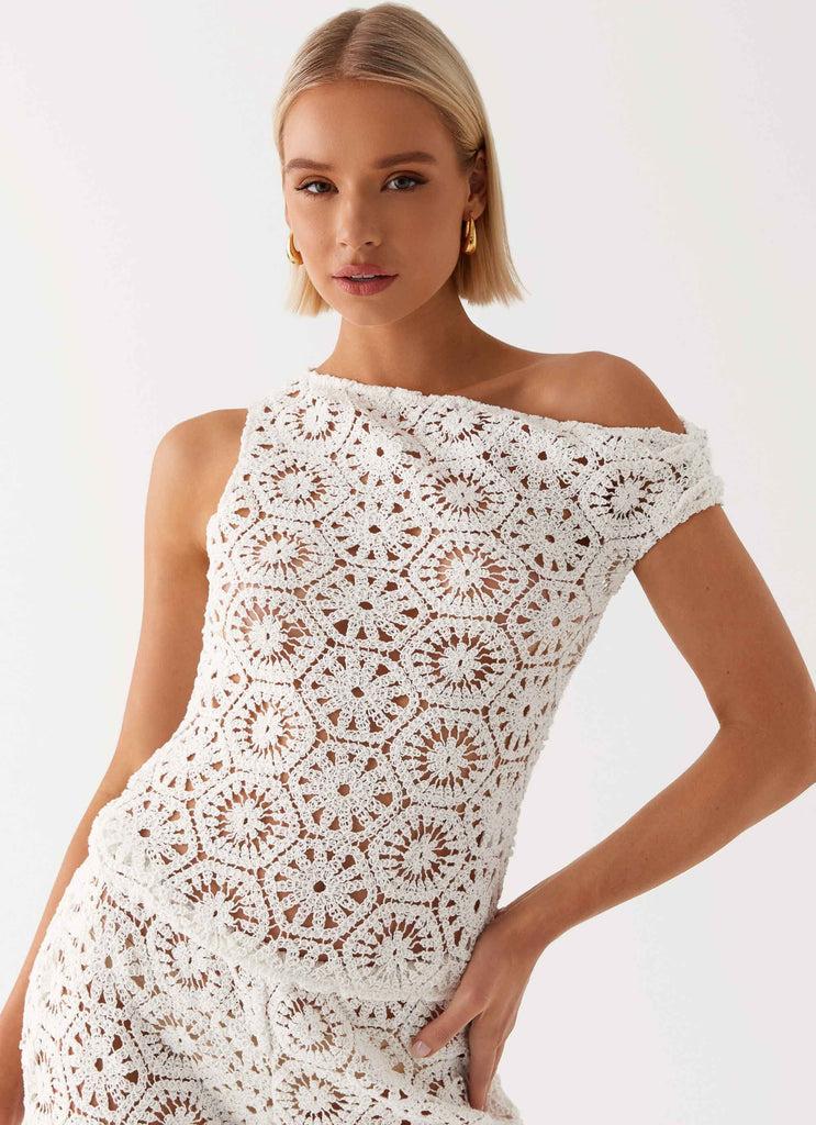 Peppermayo Peppermayo Exclusive - Ibiza Crochet Top - Ivory