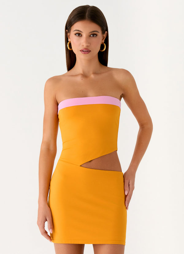 peppermayo Peppermayo Exclusive - Ica Mini Dress - Orange