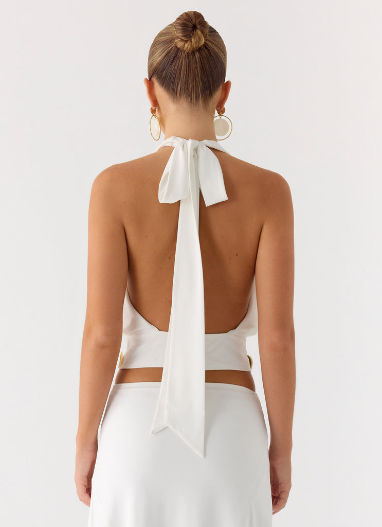 Peppermayo Peppermayo Exclusive - Ignite It Button Top - White