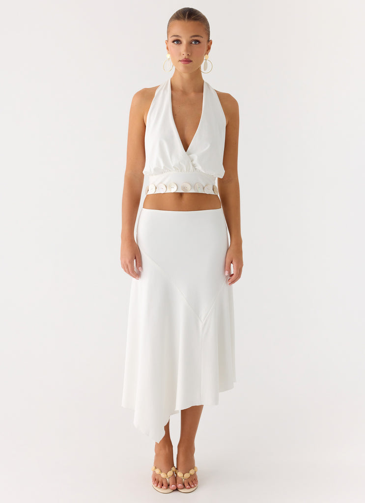 Peppermayo Peppermayo Exclusive - Ignite It Button Top - White