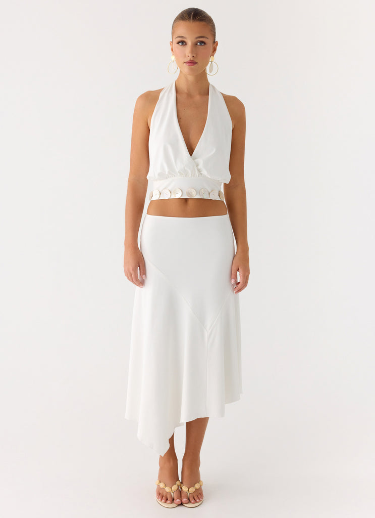 Peppermayo Peppermayo Exclusive - Ignite It Midi Skirt - White
