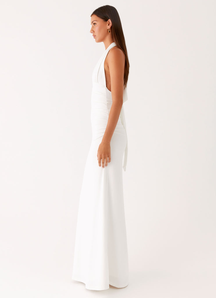 Peppermayo Peppermayo Exclusive - Ilaria Halter Maxi Dress - White