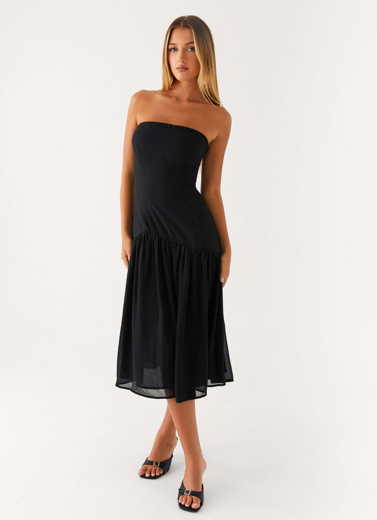 Peppermayo Peppermayo Exclusive - Imagination Strapless Midi Dress - Black