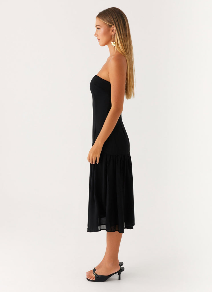 Peppermayo Peppermayo Exclusive - Imagination Strapless Midi Dress - Black