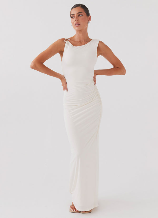 peppermayo Peppermayo Exclusive - In Bloom Maxi Dress - Ivory