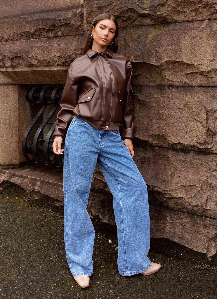 Peppermayo Peppermayo Exclusive - Indara Bomber Jacket - Chocolate