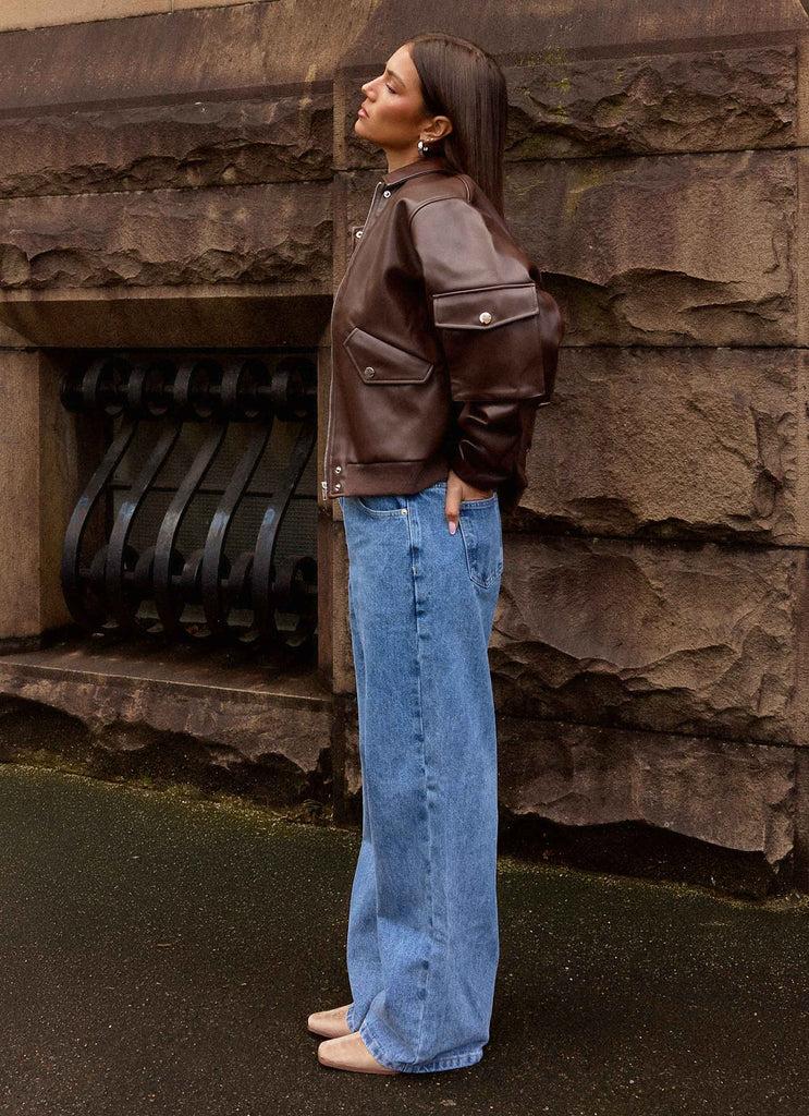 Peppermayo Peppermayo Exclusive - Indara Bomber Jacket - Chocolate