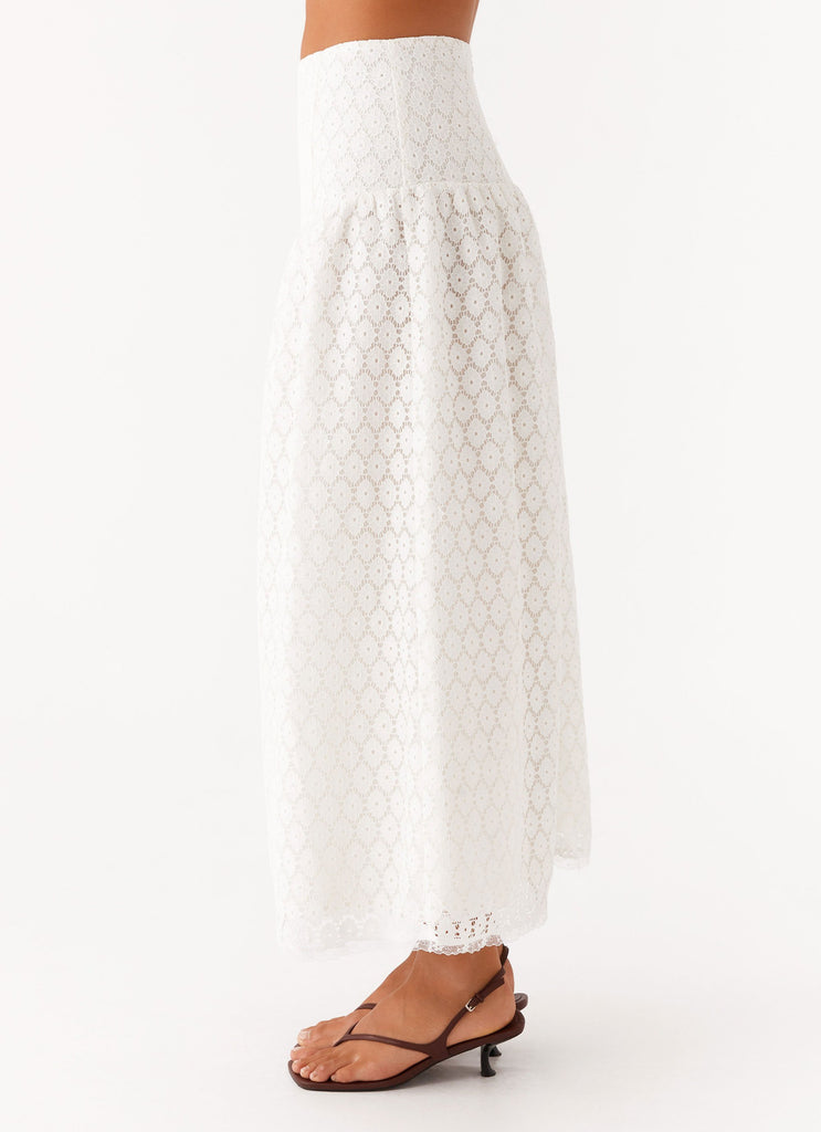 Peppermayo Peppermayo Exclusive - Indiana Corset Midi Skirt - White