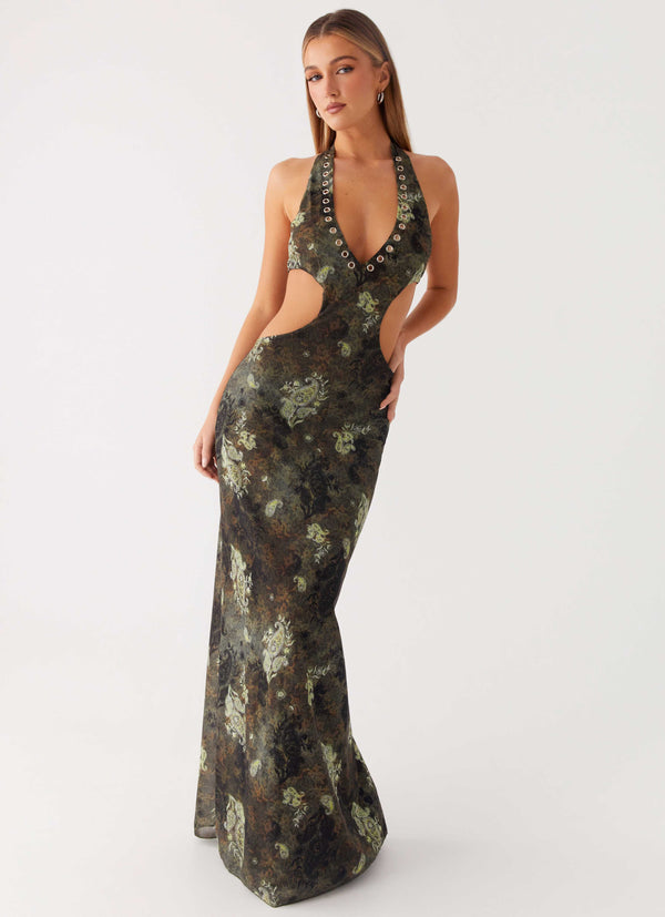 peppermayo Peppermayo Exclusive - Indra Maxi Dress - Cyber Floral