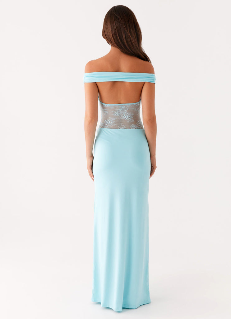Peppermayo Peppermayo Exclusive - Infatuation Lace Maxi Dress - Turquoise