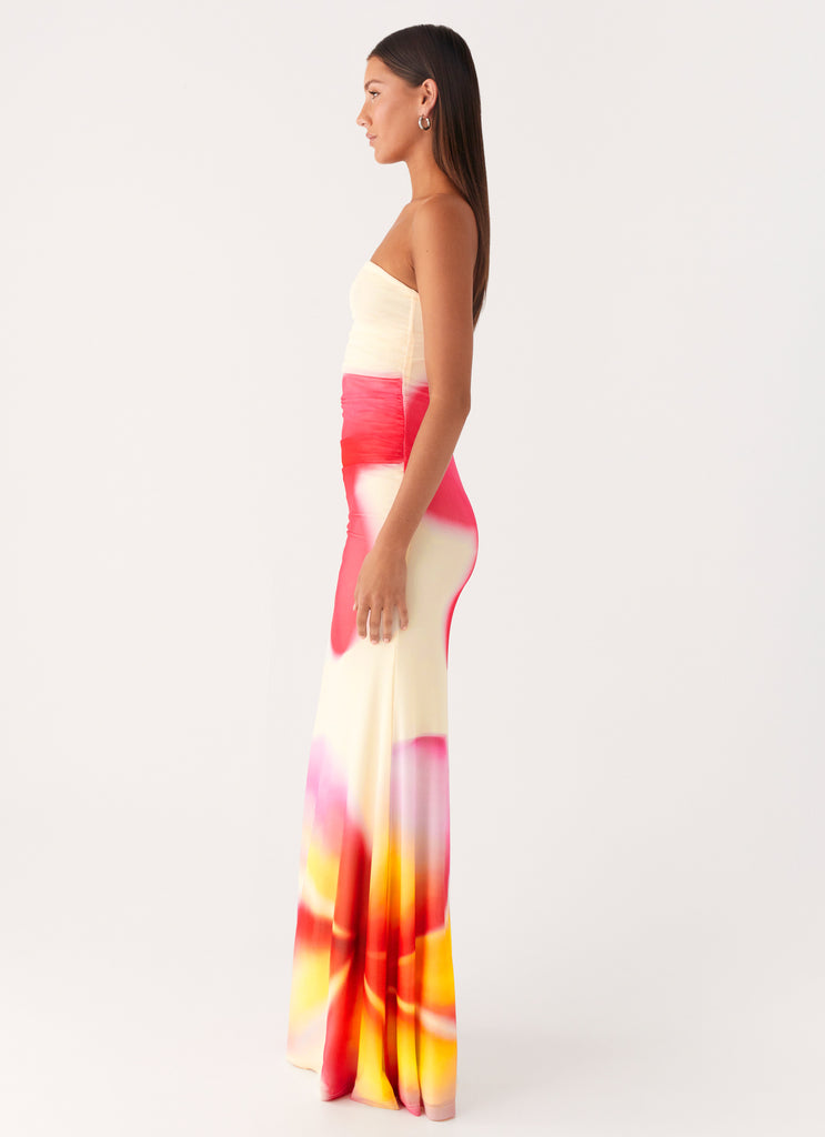 Peppermayo Peppermayo Exclusive - Iroha Strapless Maxi Dress - Frangipani Yellow
