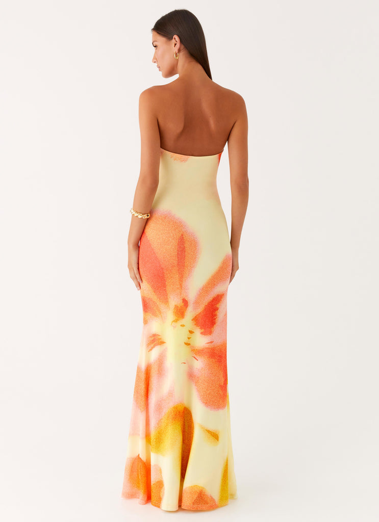 Peppermayo Peppermayo Exclusive - Iroha Strapless Maxi Dress - Mimosa Blossom