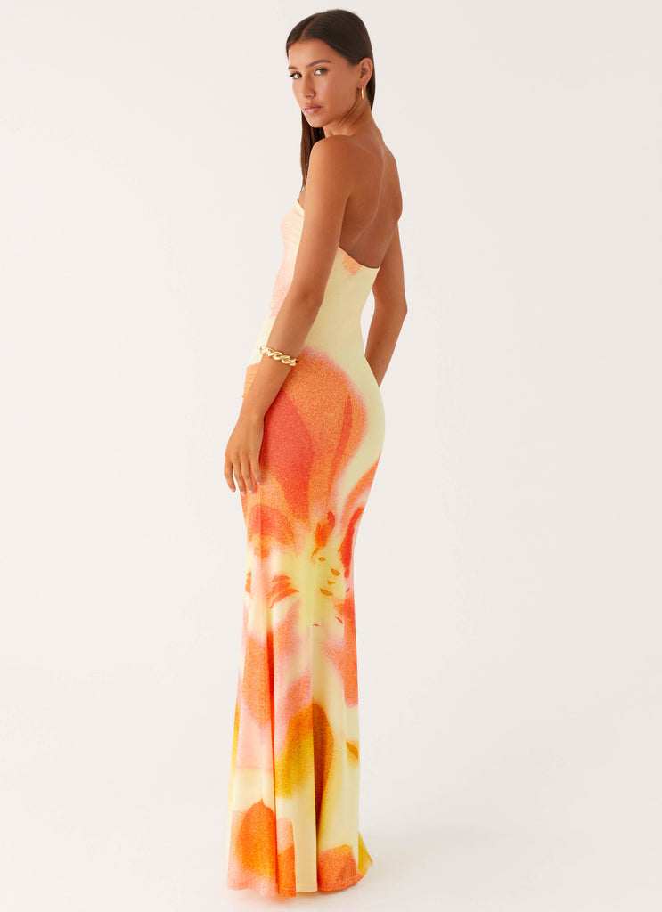 Peppermayo Peppermayo Exclusive - Iroha Strapless Maxi Dress - Mimosa Blossom