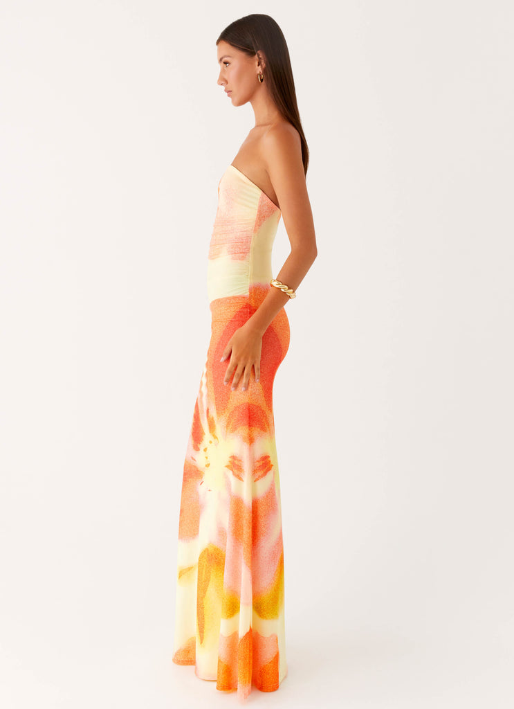 Peppermayo Peppermayo Exclusive - Iroha Strapless Maxi Dress - Mimosa Blossom