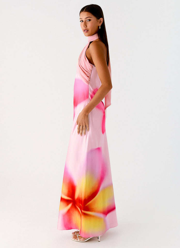 Peppermayo Peppermayo Exclusive - Isa Scarf Satin Maxi Dress - Frangipani Pink