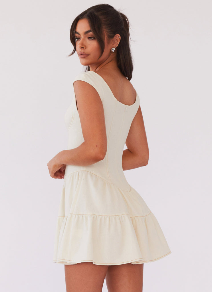 Peppermayo Peppermayo Exclusive - Isabella Denim Bustier Dress - Antique