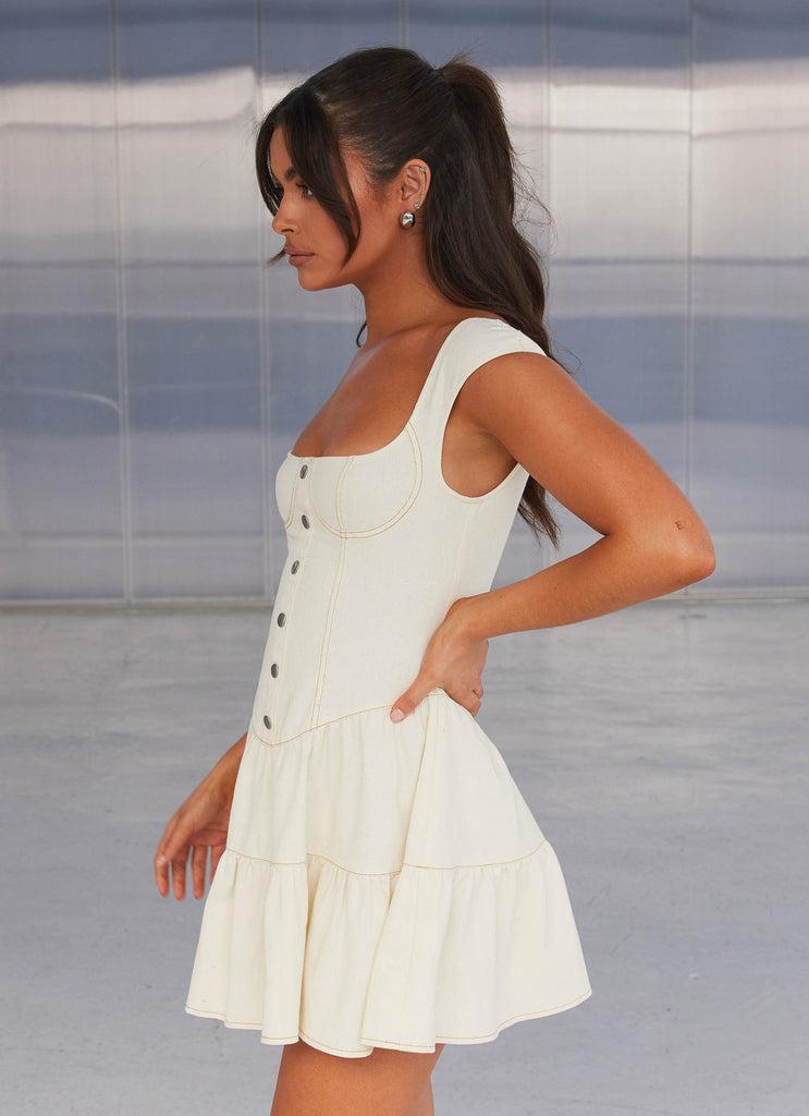 Peppermayo Peppermayo Exclusive - Isabella Denim Bustier Dress - Antique