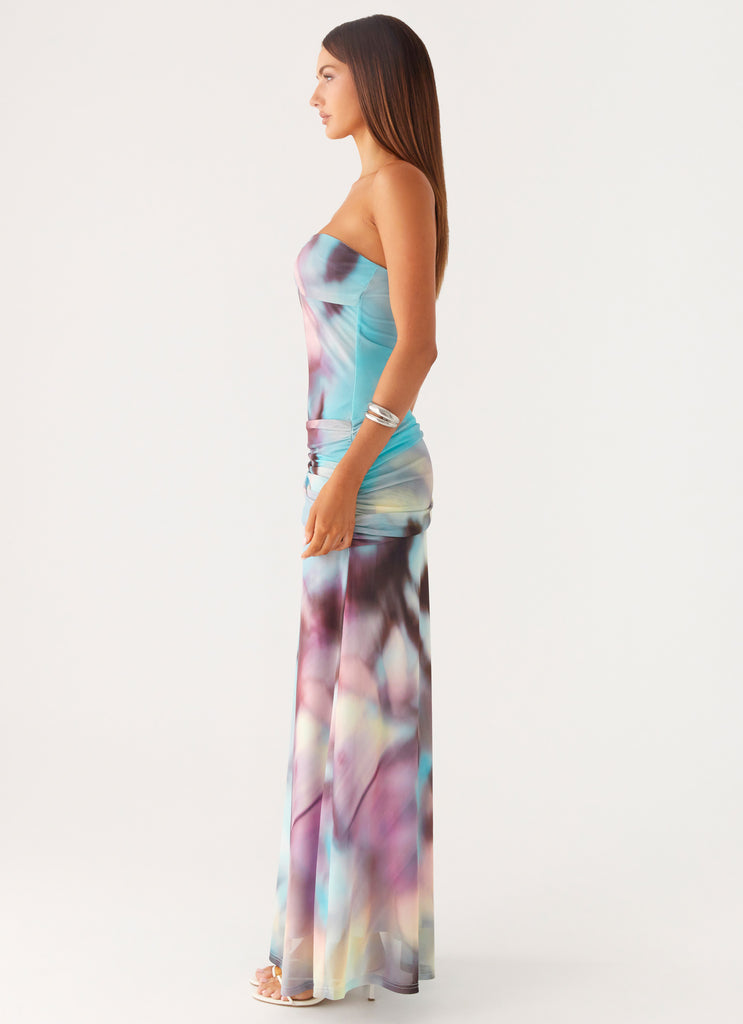 Peppermayo Peppermayo Exclusive - Isle Escape Mesh Maxi Dress - Sea Splash