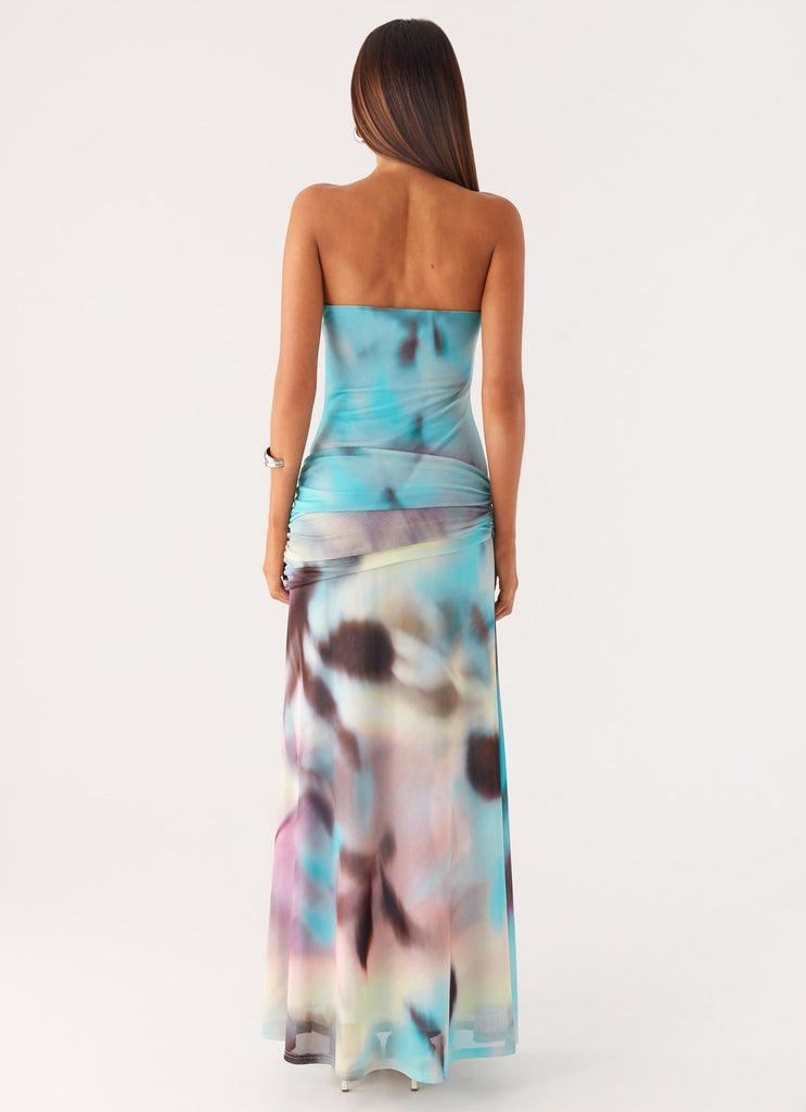 Peppermayo Peppermayo Exclusive - Isle Escape Mesh Maxi Dress - Sea Splash