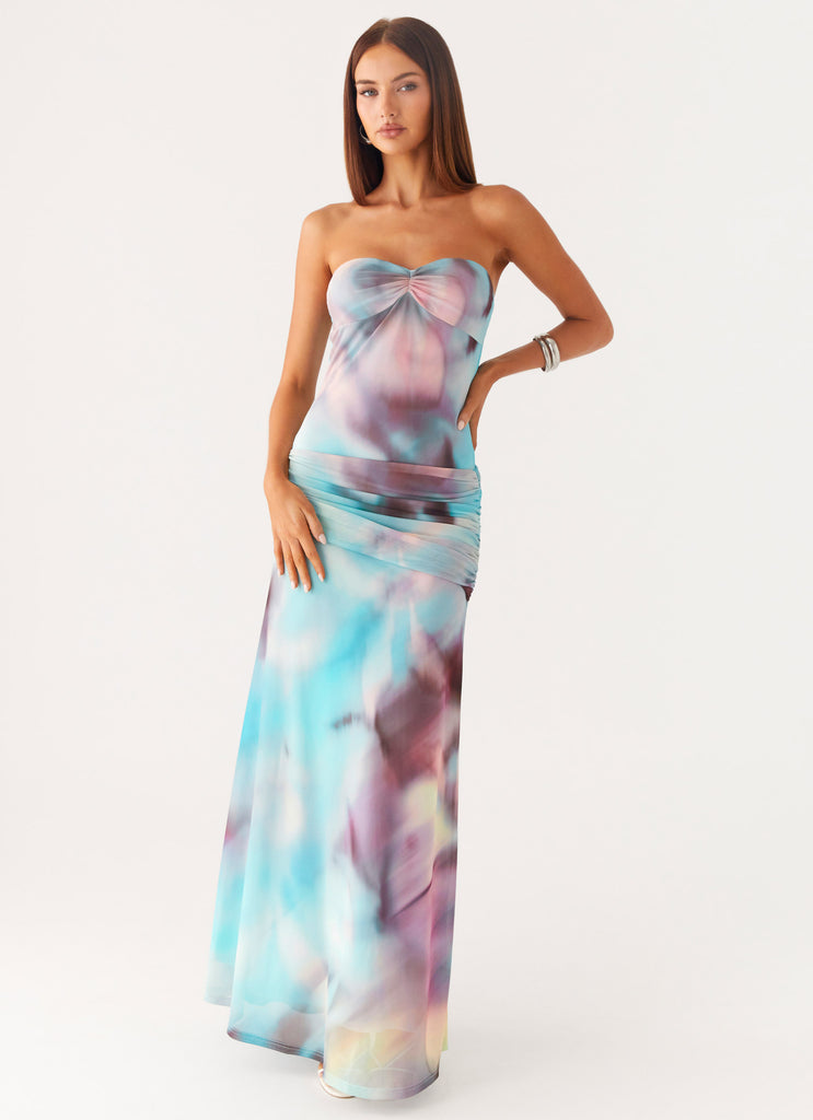 Peppermayo Peppermayo Exclusive - Isle Escape Mesh Maxi Dress - Sea Splash