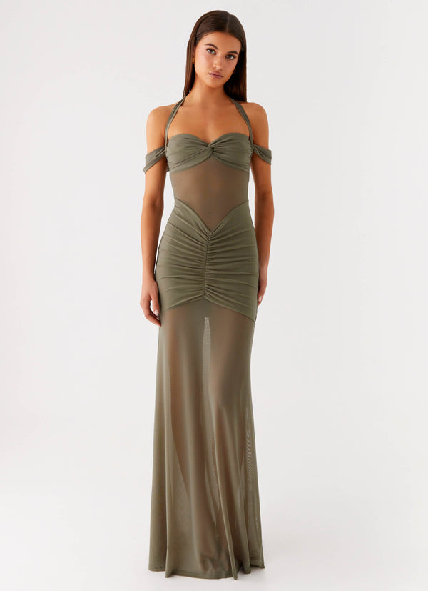 peppermayo Peppermayo Exclusive - Ivy Lane Maxi Dress - Olive