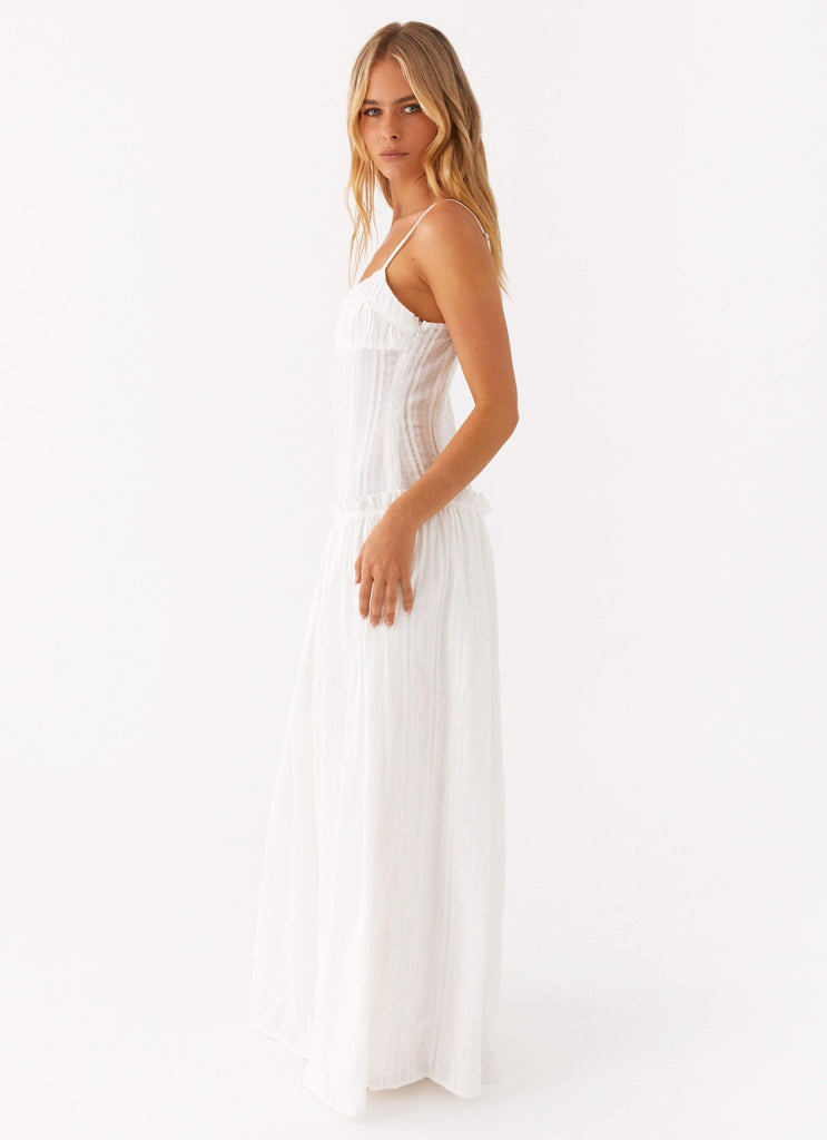 Peppermayo Peppermayo Exclusive - Jacinda Drop Waist Maxi Dress - Ivory