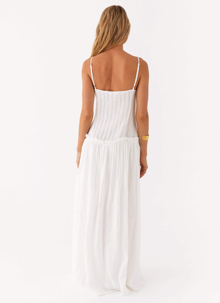 Peppermayo Peppermayo Exclusive - Jacinda Drop Waist Maxi Dress - Ivory
