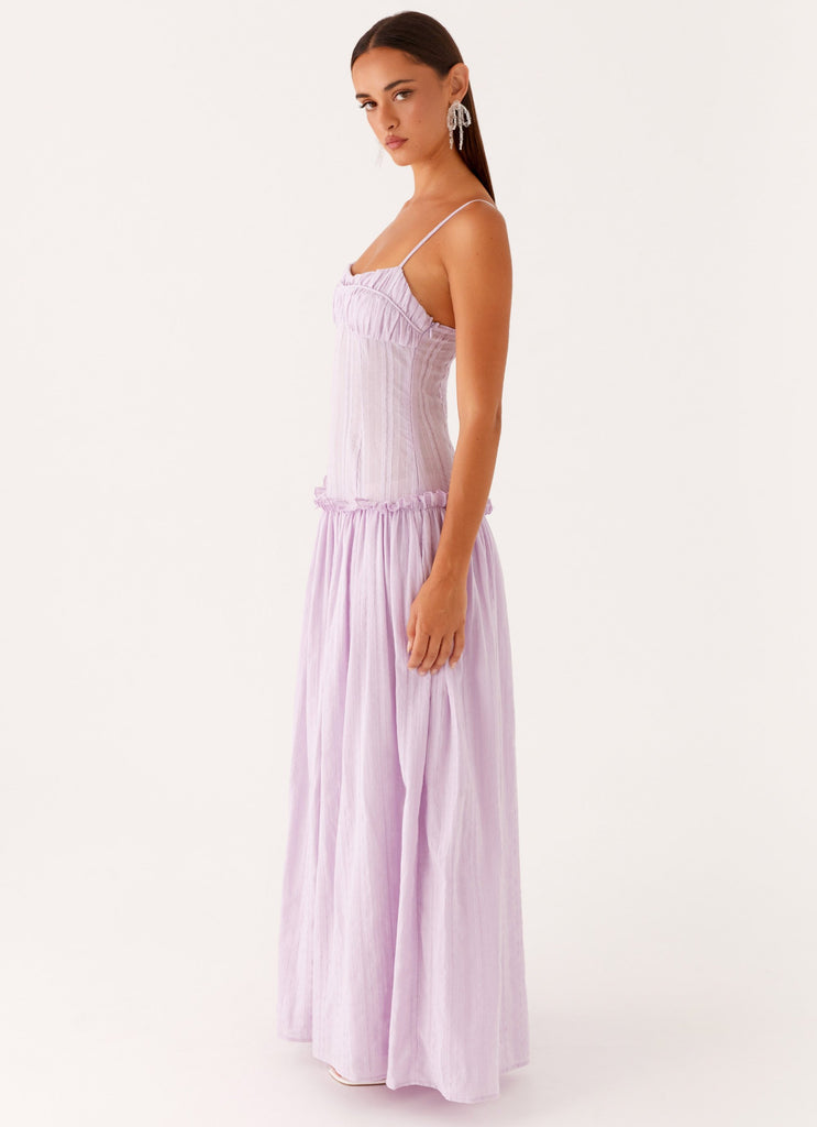 Peppermayo Peppermayo Exclusive - Jacinda Drop Waist Maxi Dress - Lavender