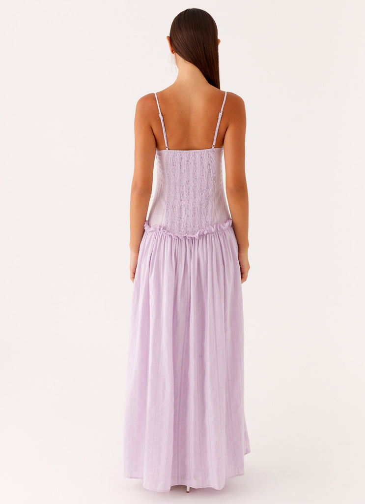 Peppermayo Peppermayo Exclusive - Jacinda Drop Waist Maxi Dress - Lavender