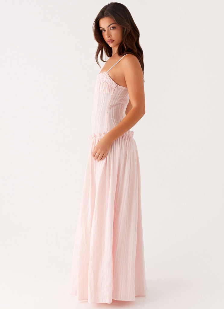 Peppermayo Peppermayo Exclusive - Jacinda Drop Waist Maxi Dress - Pink