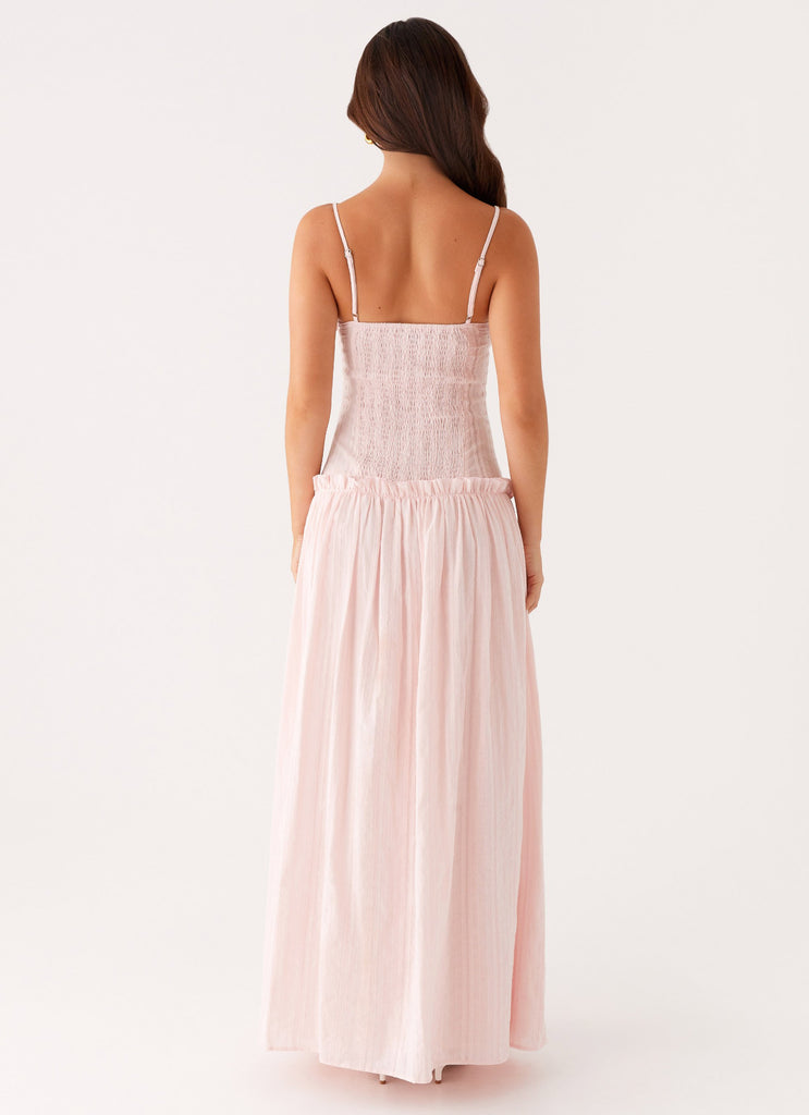 Peppermayo Peppermayo Exclusive - Jacinda Drop Waist Maxi Dress - Pink