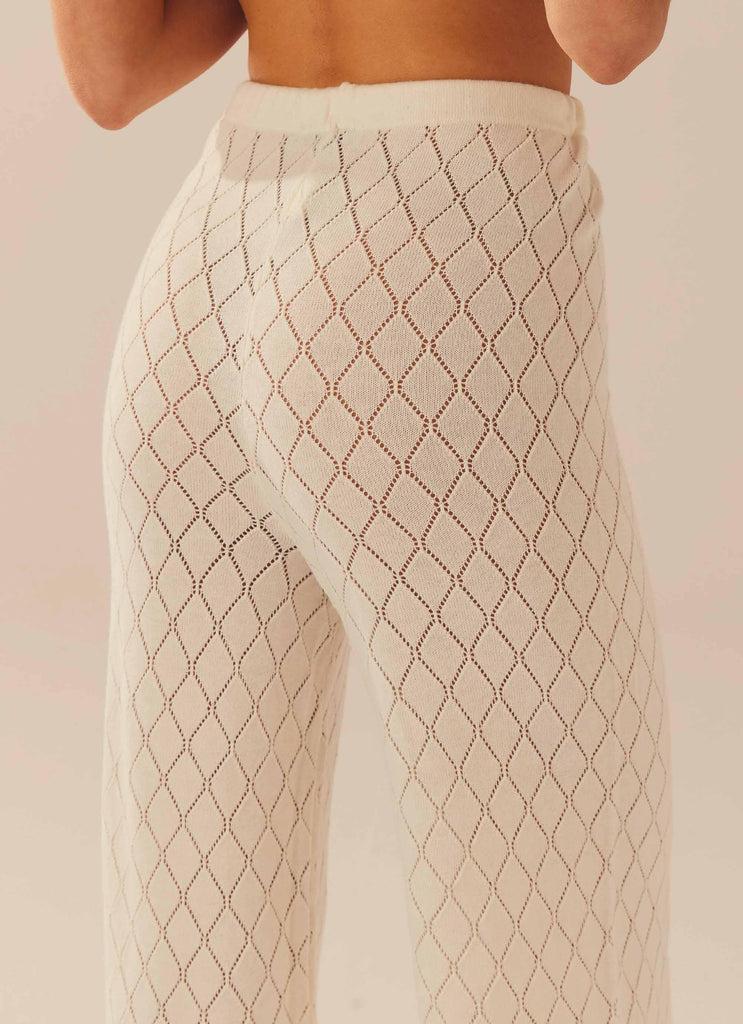 Peppermayo Peppermayo Exclusive - Jaded Knit Pants - White Sand
