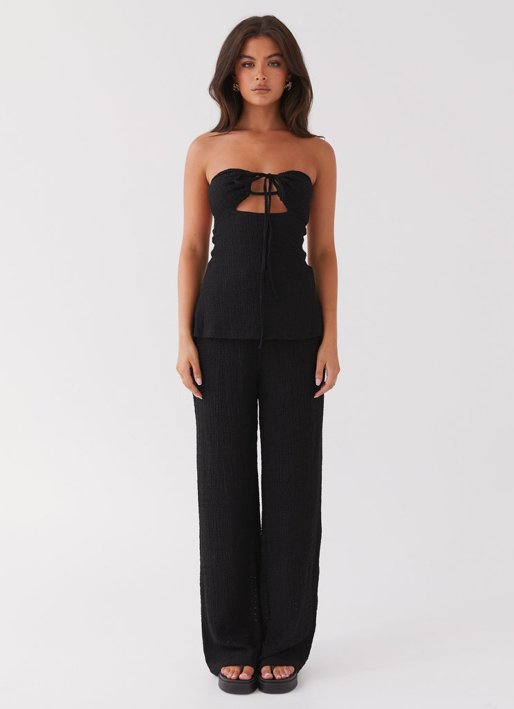 Peppermayo Peppermayo Exclusive - Jadey Waffle Pants - Black