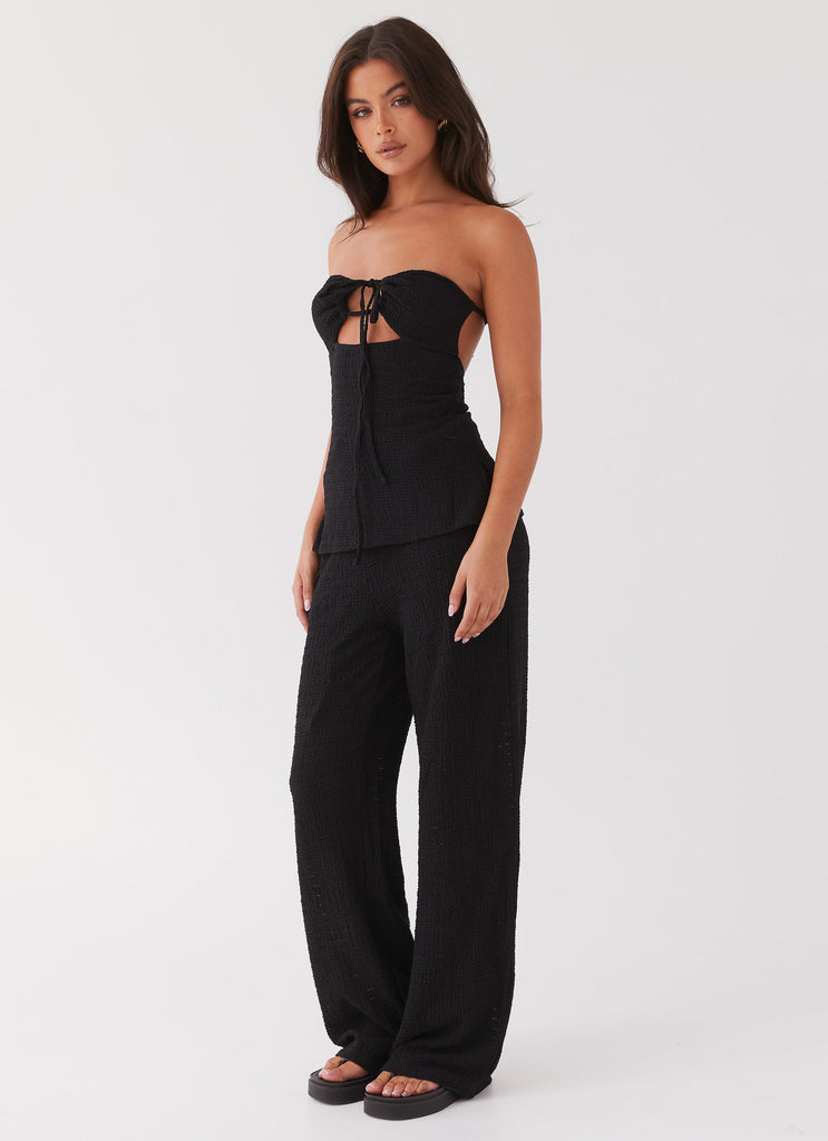Peppermayo Peppermayo Exclusive - Jadey Waffle Pants - Black