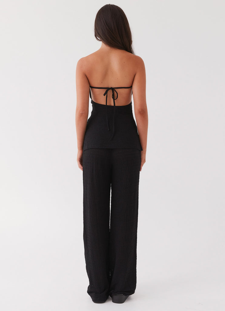 Peppermayo Peppermayo Exclusive - Jadey Waffle Pants - Black