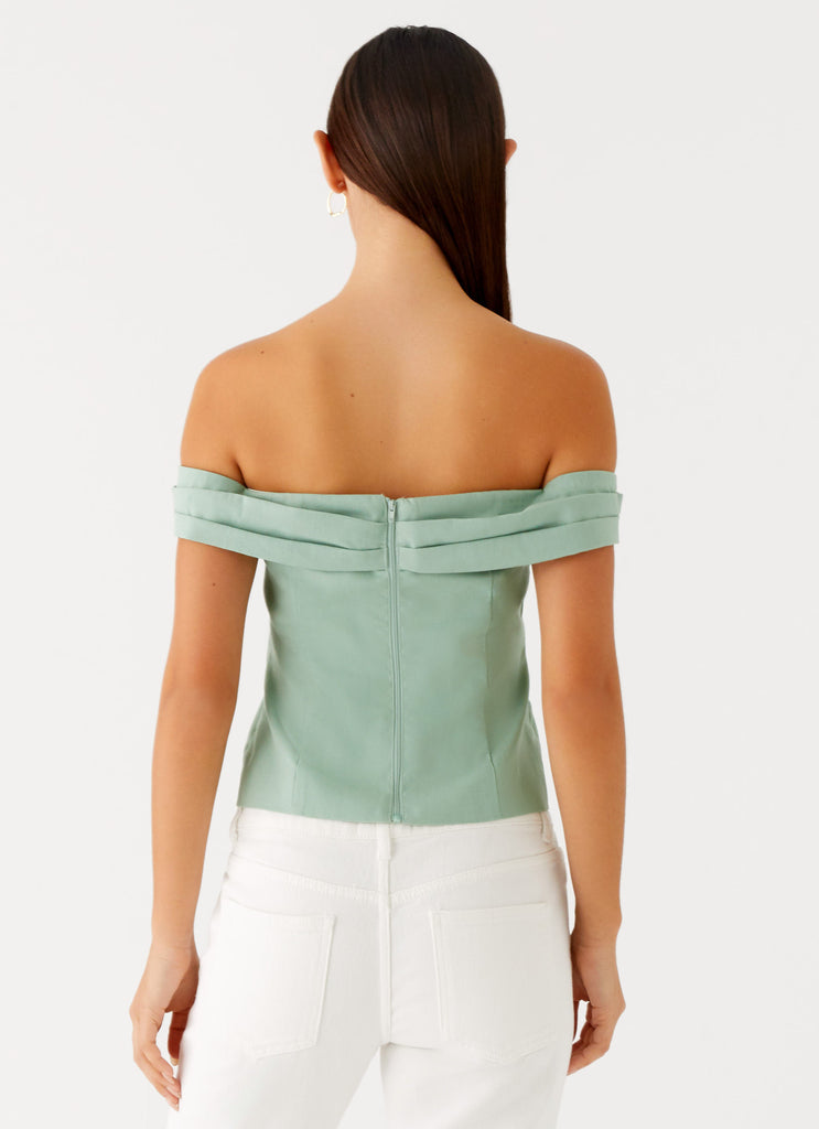Peppermayo Peppermayo Exclusive - Jairo Linen Top - Sage
