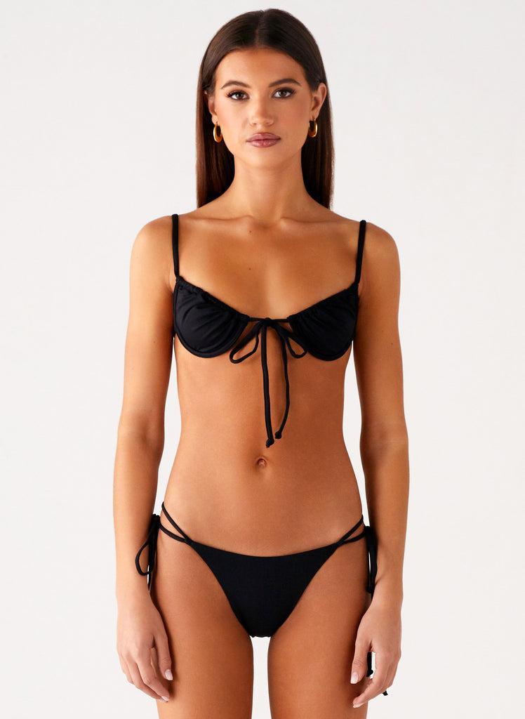 Peppermayo Peppermayo Exclusive - Jaiya Tie Bikini Bottom - Black