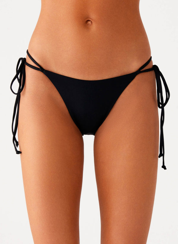 peppermayo Peppermayo Exclusive - Jaiya Tie Bikini Bottom - Black