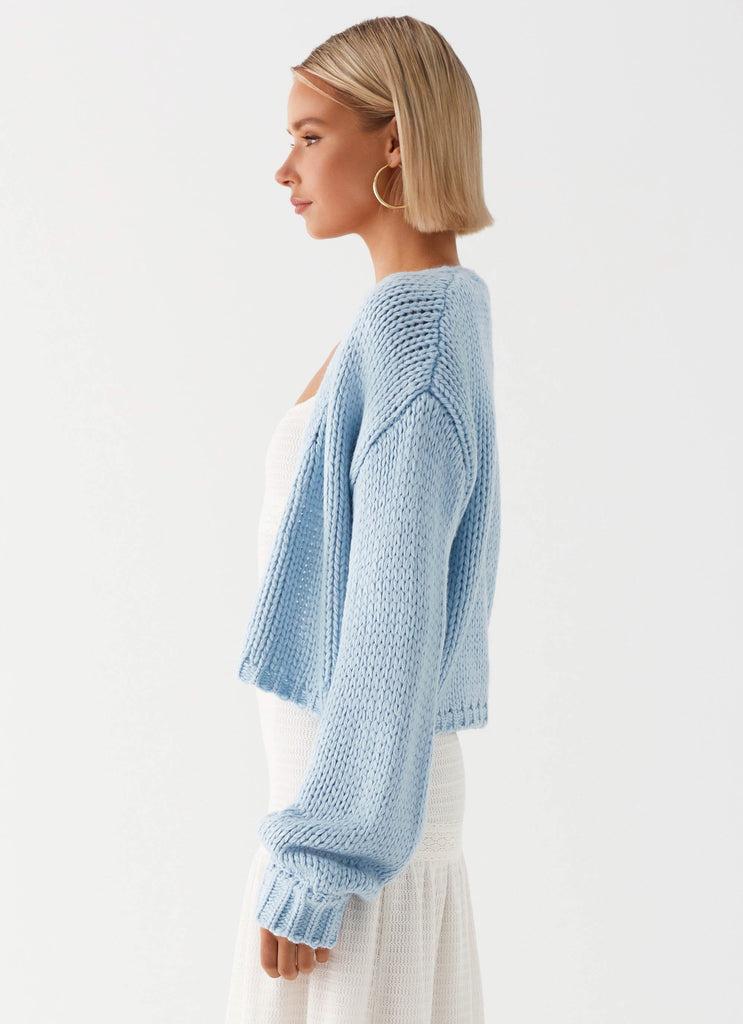 Peppermayo Peppermayo Exclusive - Jasleen Knit Cardigan - Blue
