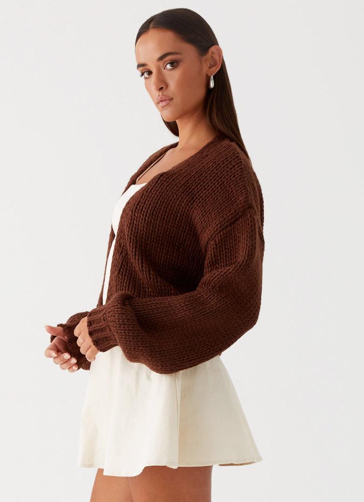 Peppermayo Peppermayo Exclusive - Jasleen Knit Cardigan - Brown