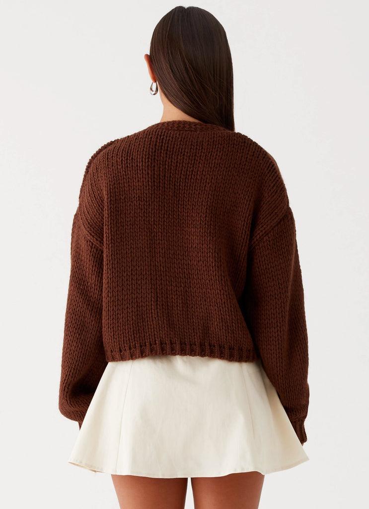 Peppermayo Peppermayo Exclusive - Jasleen Knit Cardigan - Brown