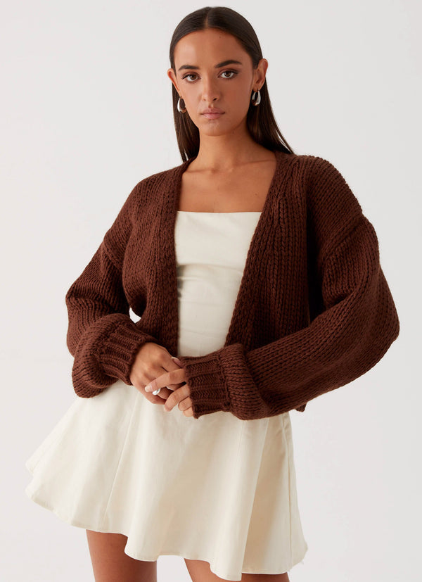 peppermayo Peppermayo Exclusive - Jasleen Knit Cardigan - Brown