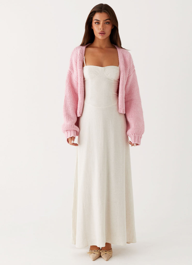 Peppermayo Peppermayo Exclusive - Jasleen Knit Cardigan - Pink